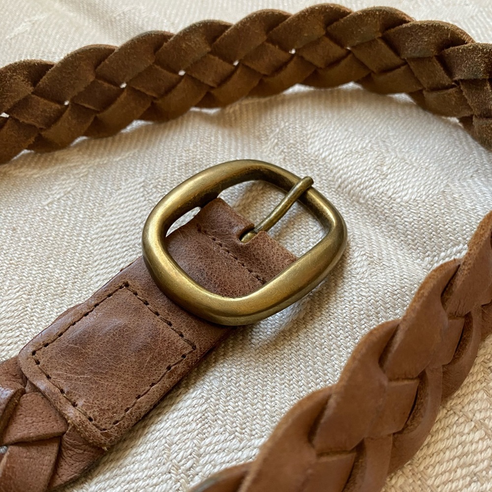 Hollister braided leather belt